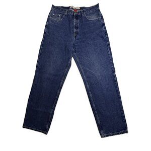 Sonoma Relaxed Fit Jeans Mens 36x32 Dark Wash Blue Denim Straight Pants